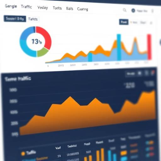 Diagramm, das Website-Traffic-Daten zeigt, symbolisch f&uuml;r Analyse-Cookies.